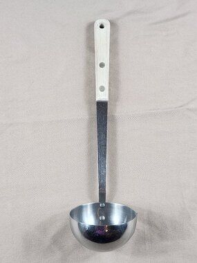 Vtg Prestige Ladle Soup Spoon Wooden Handle Utensil Made in England